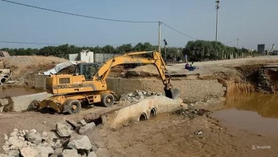 عامل إقليم الناظور يتفقد أشغال إعادة تأهيل قنطرة وادي سلوان المتضررة من الفيضانات