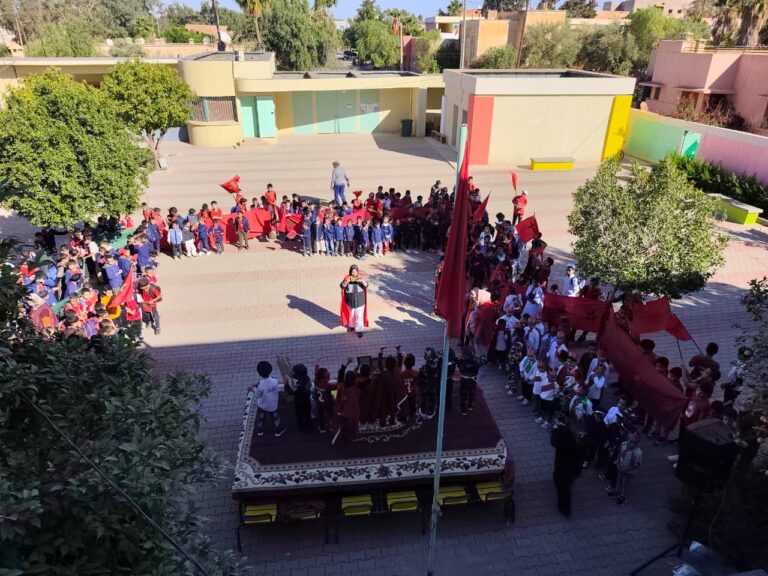مدرسة أبي القاسم الشرقي تحتفي بالذكرى الخمسين للمسيرة الخضراء بأنشطة وطنية وتربوية مميزة بقصبة تادلة