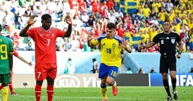 السويد تضرب بقوة في افتتاح مشوارها المونديالي وتكتسح تونس بخماسية