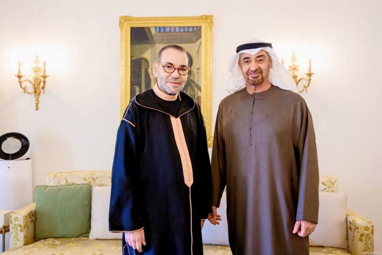 جلالة الملك محمد السادس يستقبل رئيس دولة الإمارات العربية المتحدة بالرباط