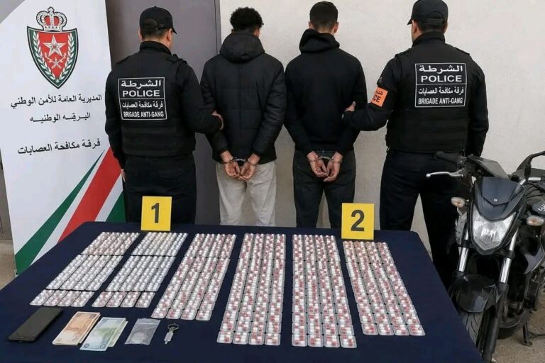تمارة.. فرقة مكافحة العصابات تُسقط مروجين للأقراص المهلوسة بعد مطاردة أمنية