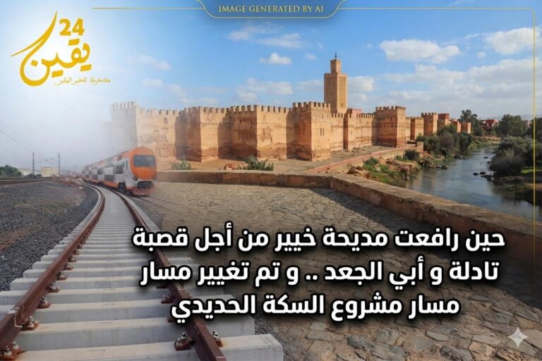 حين رافعت مديحة خيير من أجل قصبة تادلة و أبي الجعد .. و تم تغيير مسار مشروع السكة الحديدي