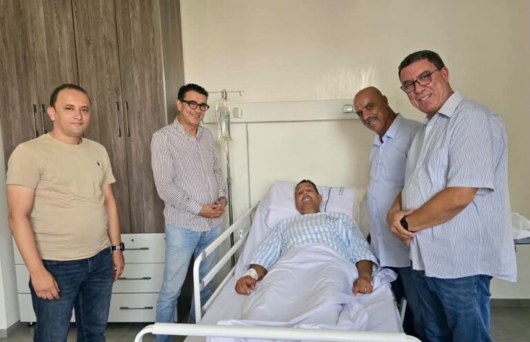 عرشان يزور مصطفى لخصم بفاس ويؤكد تضامن قيادة الحركة الديمقراطية الاجتماعية معه