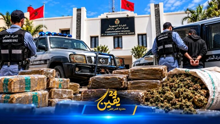 الدرك الملكي بالناظور يوقف مبحوثاً عنهما ببني شيكر وسلوان ويحجز مخدرات