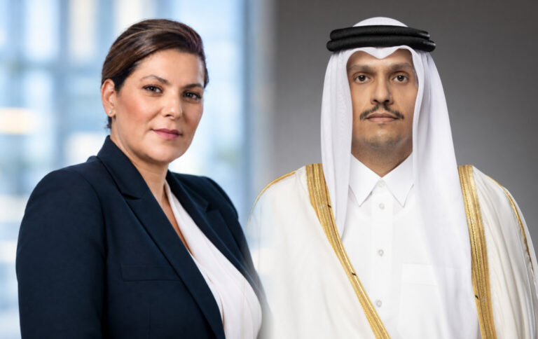 رئيس الوزراء القطري يهنئ فاطمة الزهراء المنصوري بتولي رئاسة الحكومة