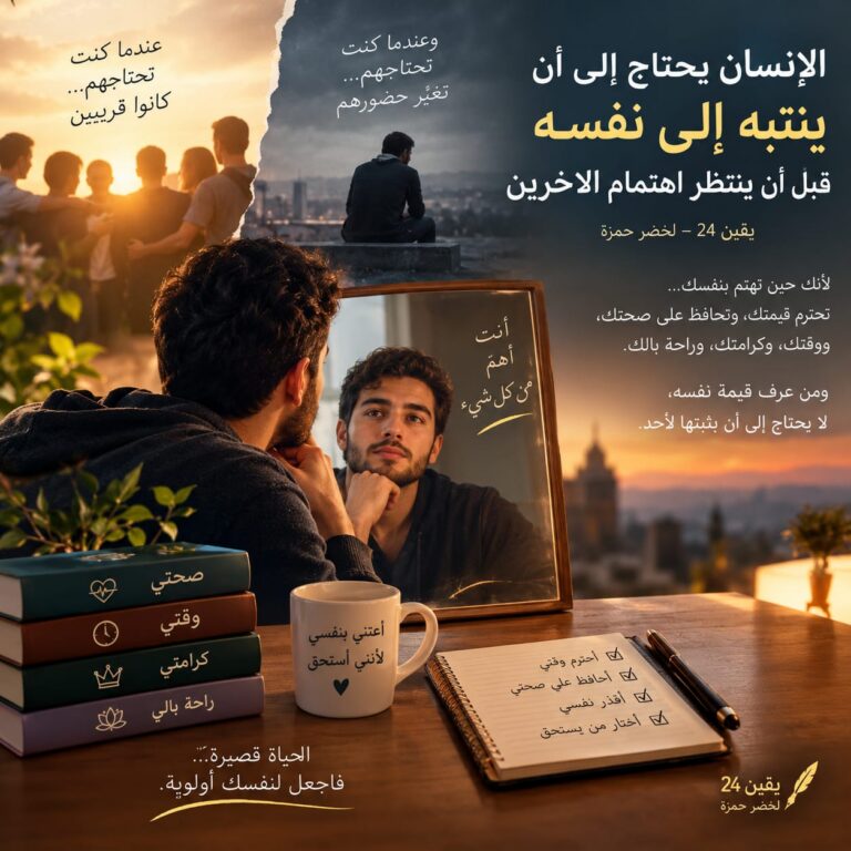 حين تهتم بالجميع.. لا تنسَ نفسك